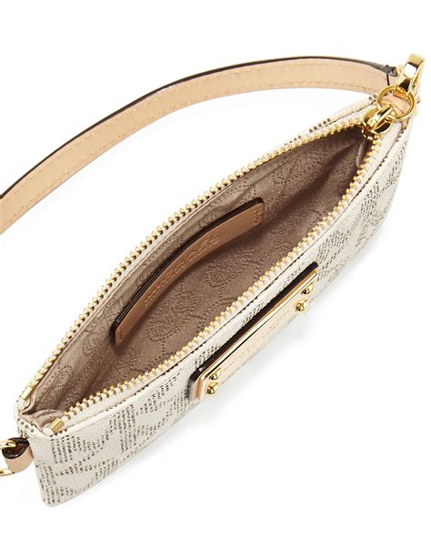 michael kors white clutch purse|Michael Kors wristlet outlet.